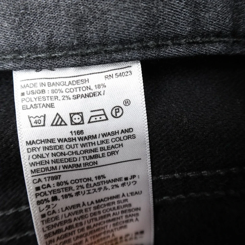 Banana‎ Republic Jeans Mens 34X32 Black Denim Pants Traveler Slim Stretch Preppy